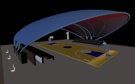 Polideportivo META INDUMTR 3D Model