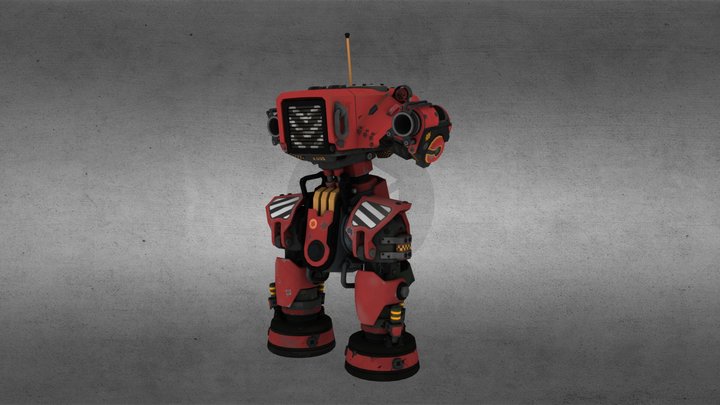 Demoman Mech 3D Model