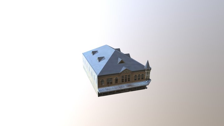 Grand Opera House - Uvalde, Texas 3D Model