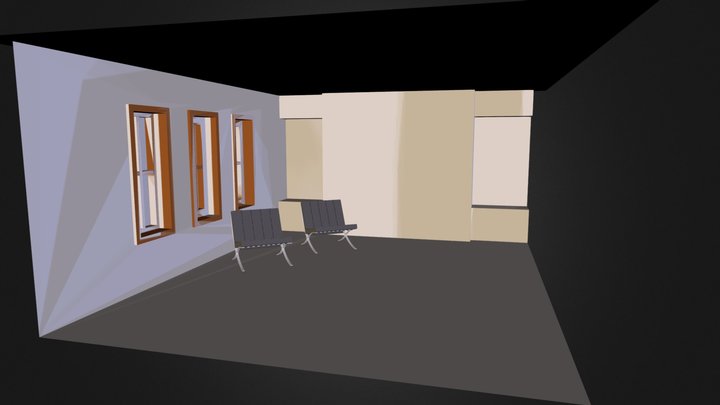first room.dae 3D Model