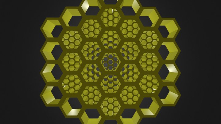 4th Complex Honeycomb Iteration 3D Model