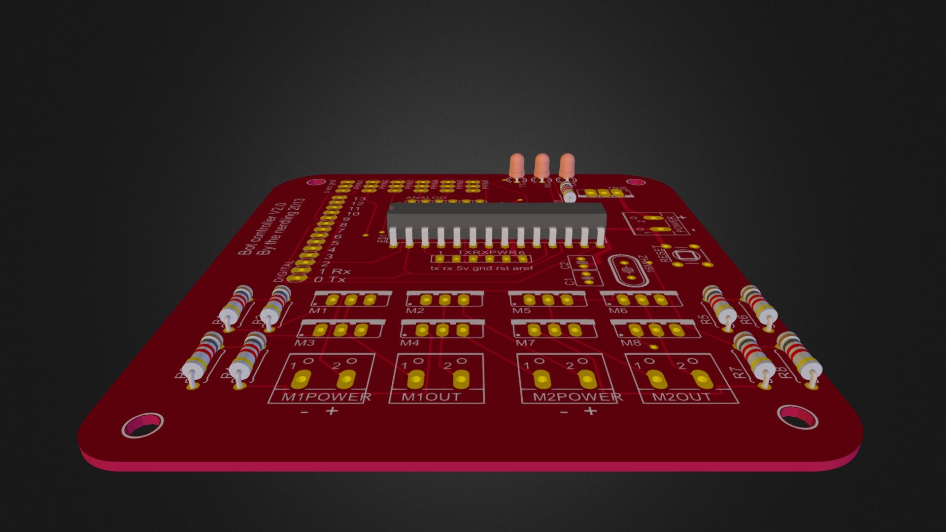 bot controller with added motor controllers - 3D model by the nerdling ...