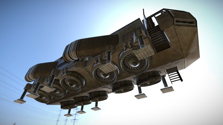 Freighter – Kostenloses 3D-Modell STL
