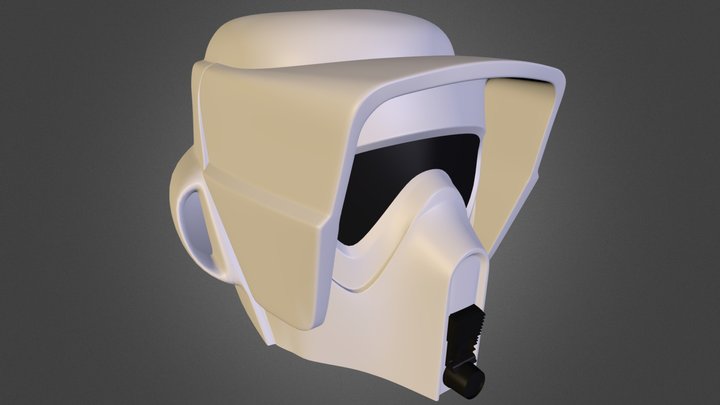 Scout Trooper Helmet 3D Model