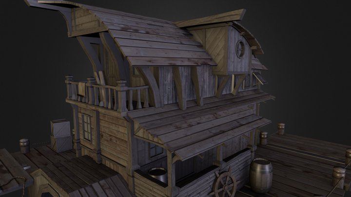 Pirates House 3D Model
