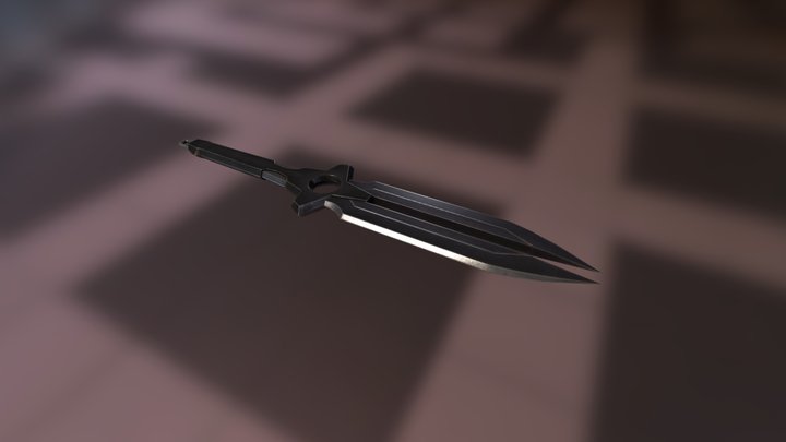Darker Than Black Dagger 3D Model
