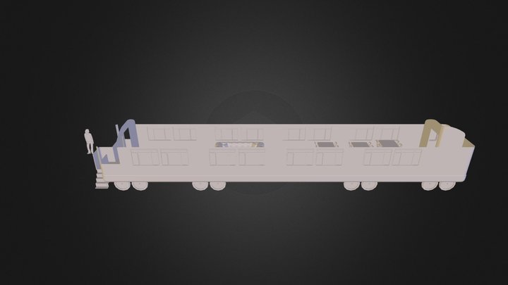 Train Comp 3D Model