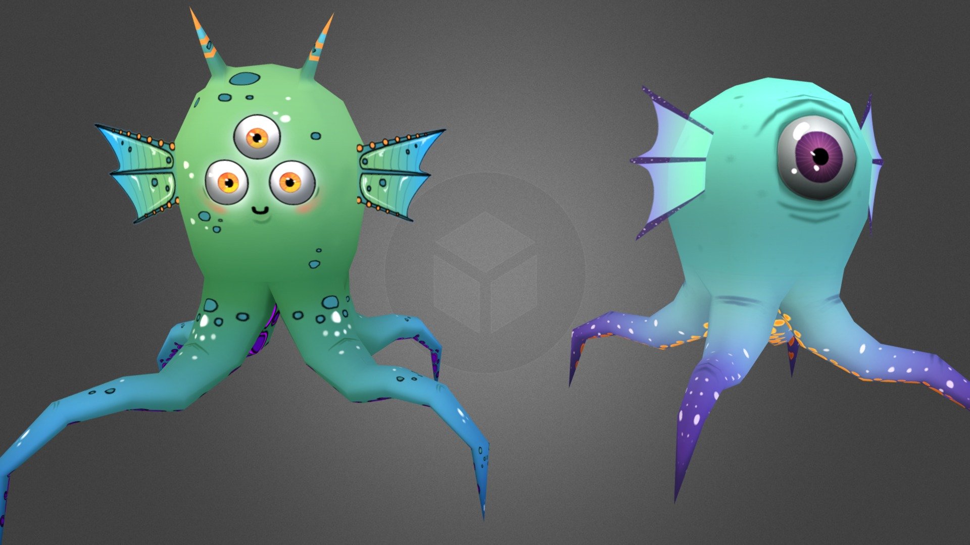 Monster and Alien - Best Friends Forever - 3D model by Meaghan Hicks ...