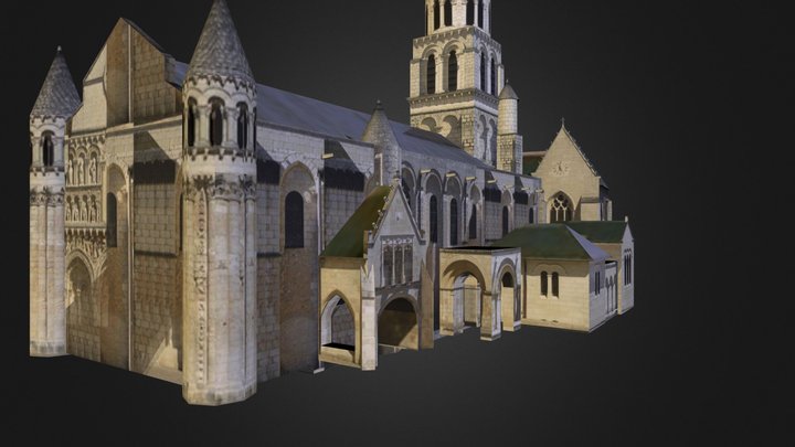 Notre Dame la Grande - POITIERS 3D Model