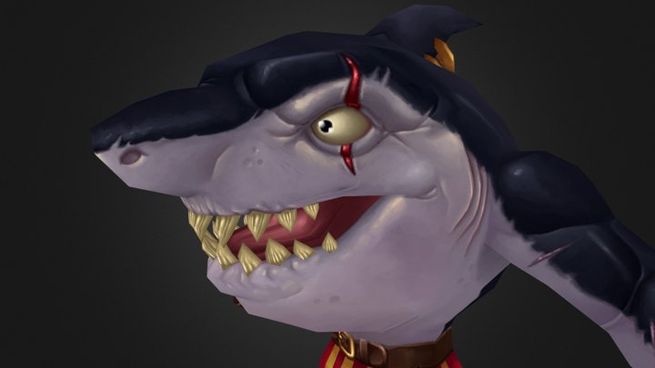 Shark Brawler 3D Model