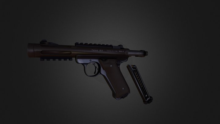 Ruger MK.II .22LR PacLite 3D Model