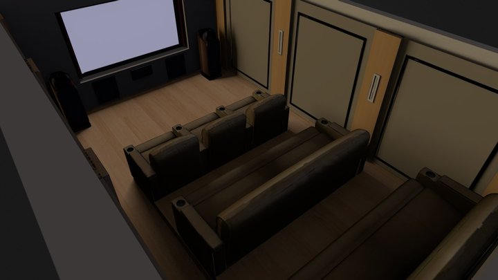 Home Cinema Modules 3D Model