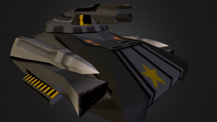 Hovercraft (first) - Ace of Metal 3D Model