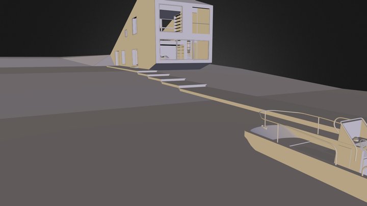lake-shore house 3D Model