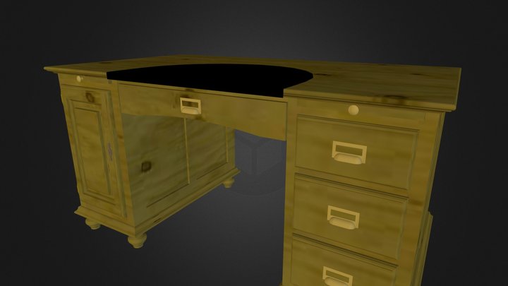 Computer Desk 3D Model