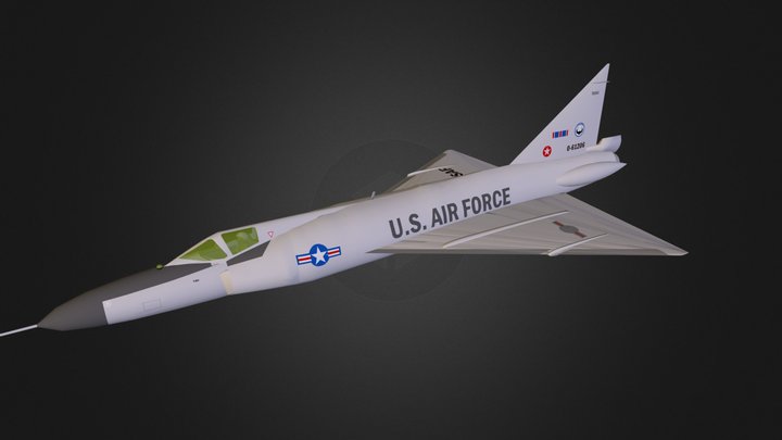 F-102 Alone.dae 3D Model