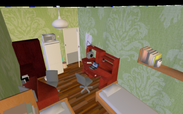 hostel room/моя комната в общежитии 3D Model
