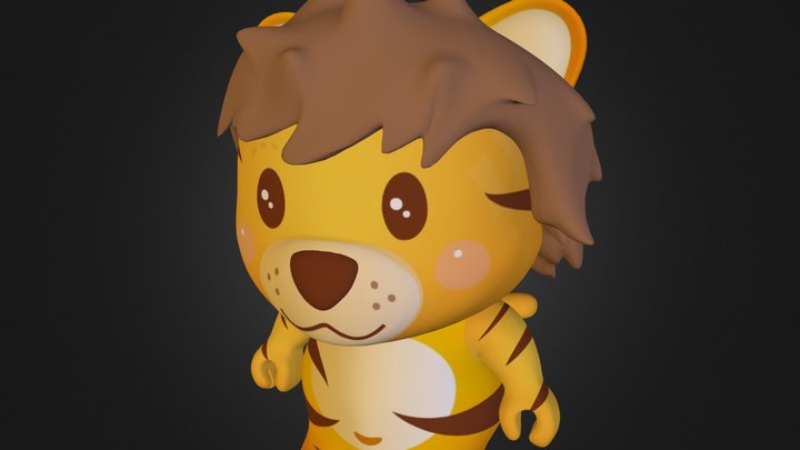 Toon Tigre 3D Model by mrichkhalid