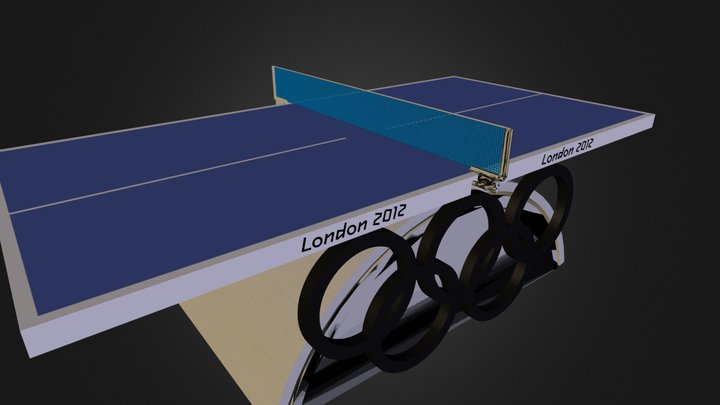 Table Tennis Table 3D Model