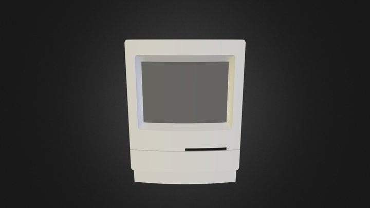 macintosh classic II 3D Model