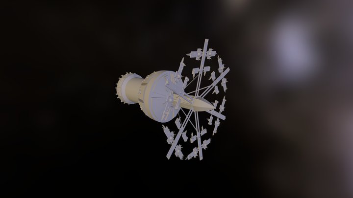 [WiP 2] Pusher Ship 3D Model