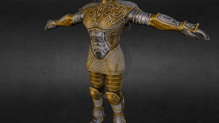 Armure Guerrier 3D Model