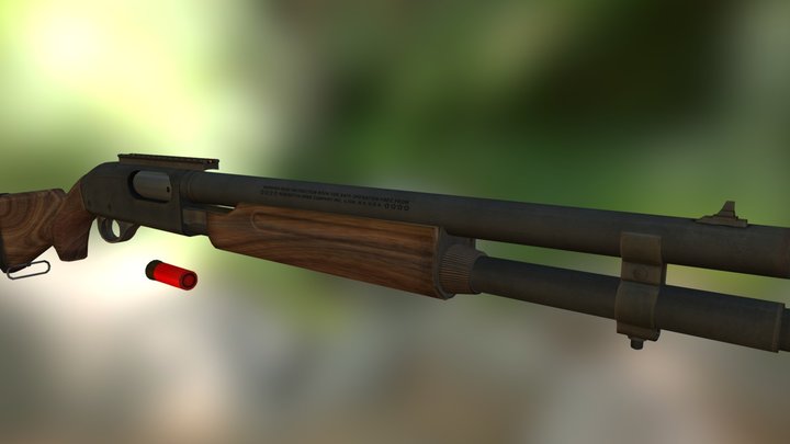 Remington 870 3D Model