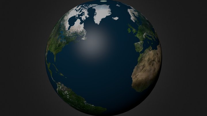 EarthHiText001.blend 3D Model