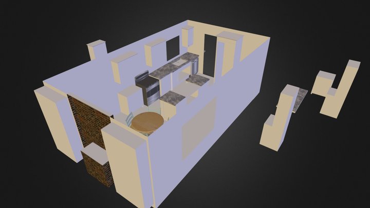 11 pond kitchen plan A 3D Model