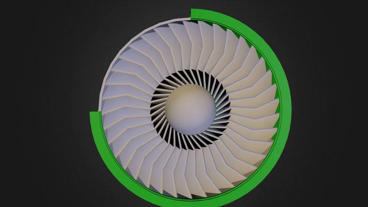 Engine Closeup 3D Model