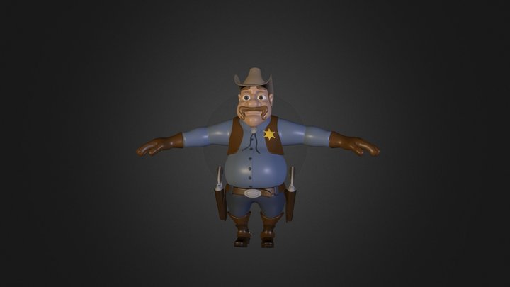 The unnamed Sheriff. 3D Model