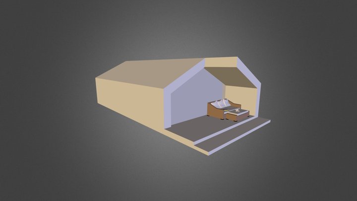 modern_cottage.3ds 3D Model