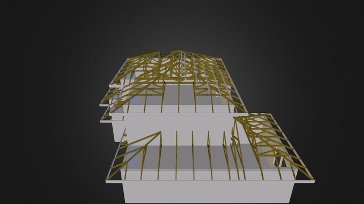 Truss Roof 3D Model