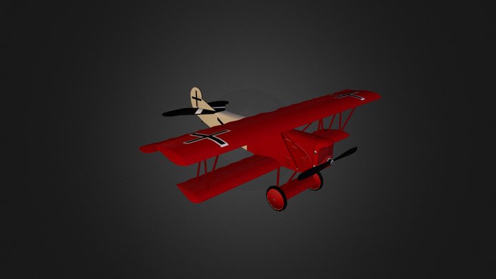 FokkerDVII 3D Model