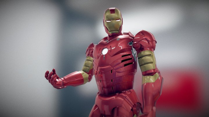 Iron Man by  Bruno Oliveira 3D Model