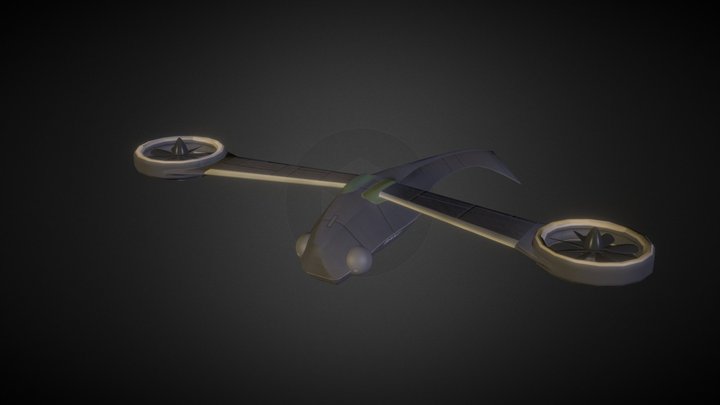 Dragonfly Drone 3D Model