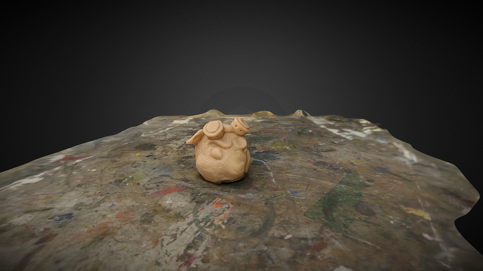 Clay guinea pig aviator model scan
