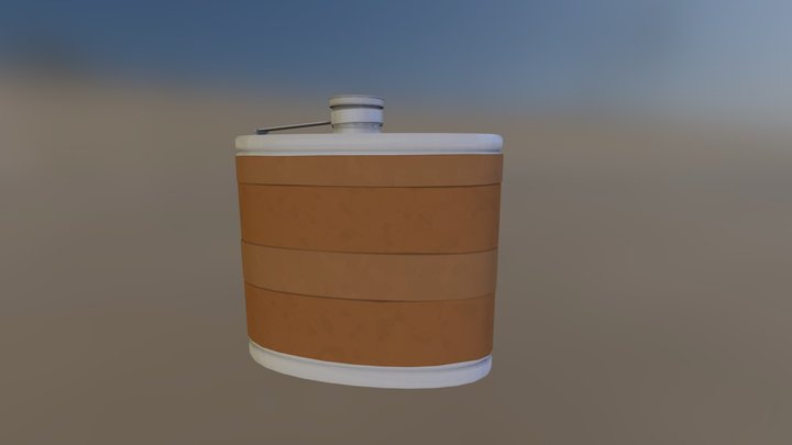 Leather Flask 3D Model