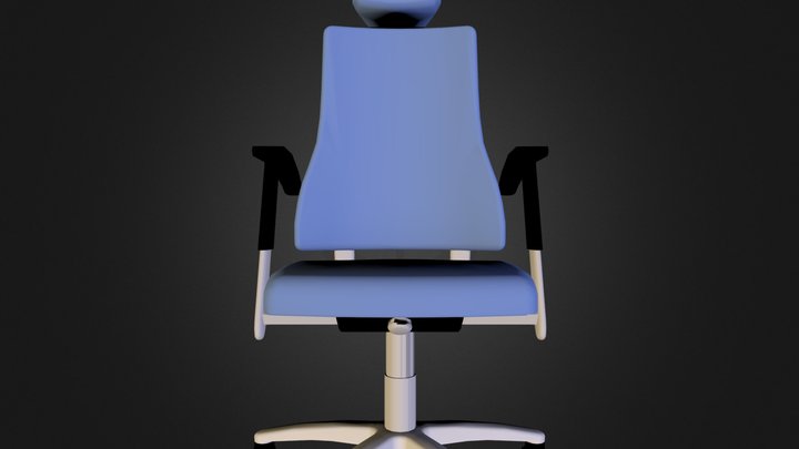 可后仰电脑椅ZY08 3D Model