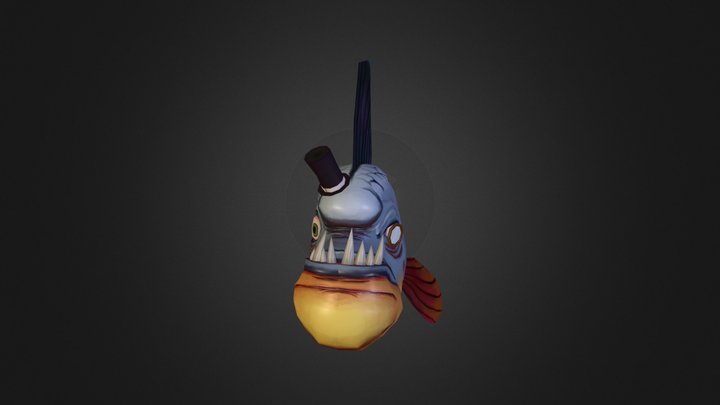 Grumpy Fish 3D Model