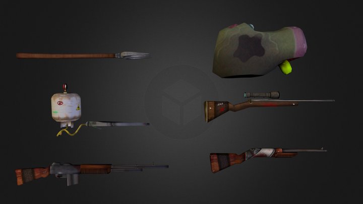 Killin Fields - Weapons 3D Model