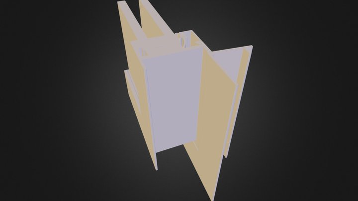 3000 corner post assem nail on.stl 3D Model