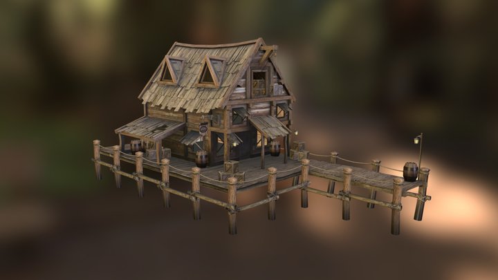 Pirates: Dock 3D Model