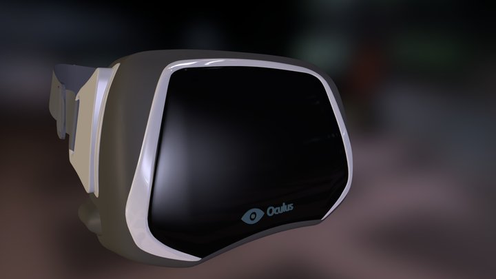 oculus rift 3d Fan Art v2 3D Model