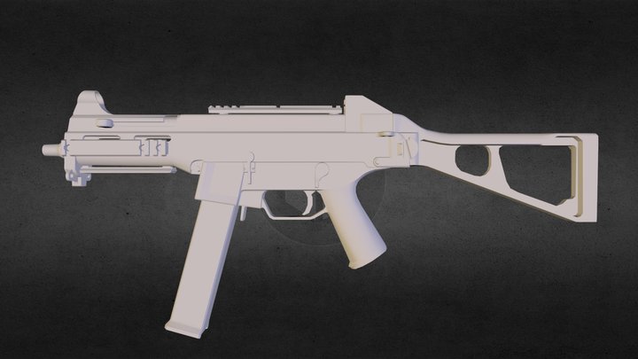 UMP 45  Alpha studioz 3D Model