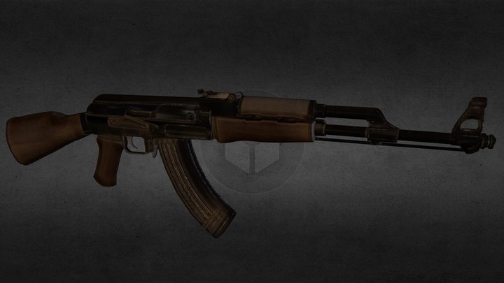 AK47 WIP 3D Model