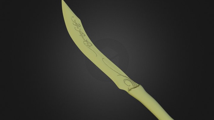 Elven knife 3D Model