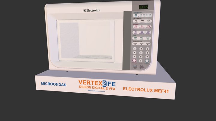 Microondas Electrolux MEF41 3D Model