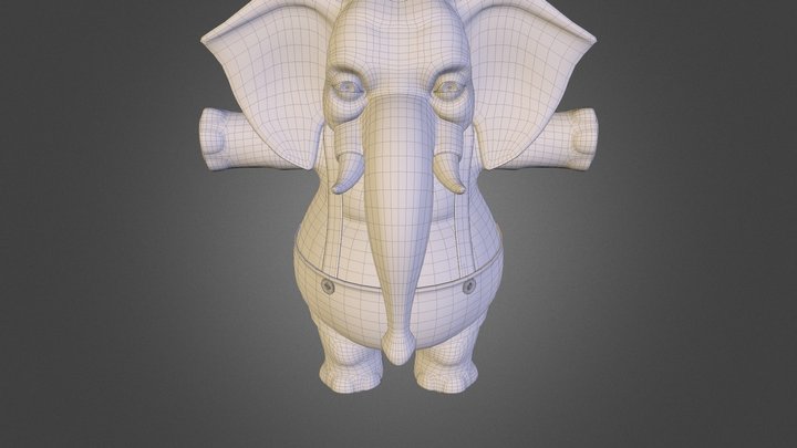 elephant.obj 3D Model