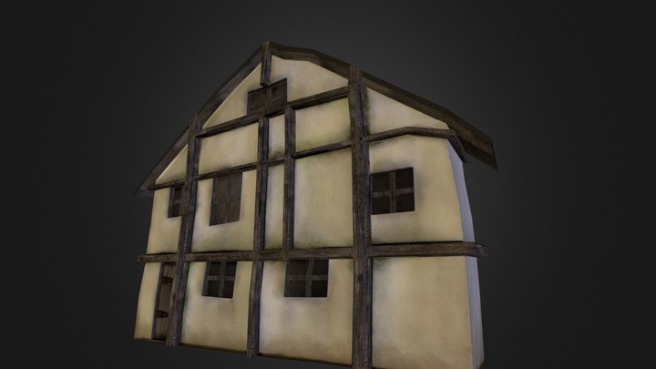 Wooden building 03b 3D Model